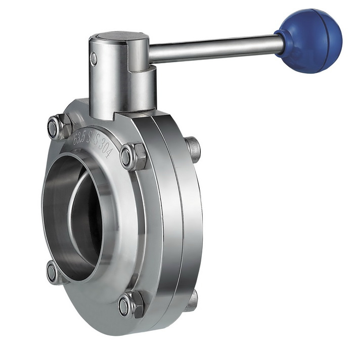 DIN Sanitarywelded Stainless Steel Butterfly Valve (MSNV05)