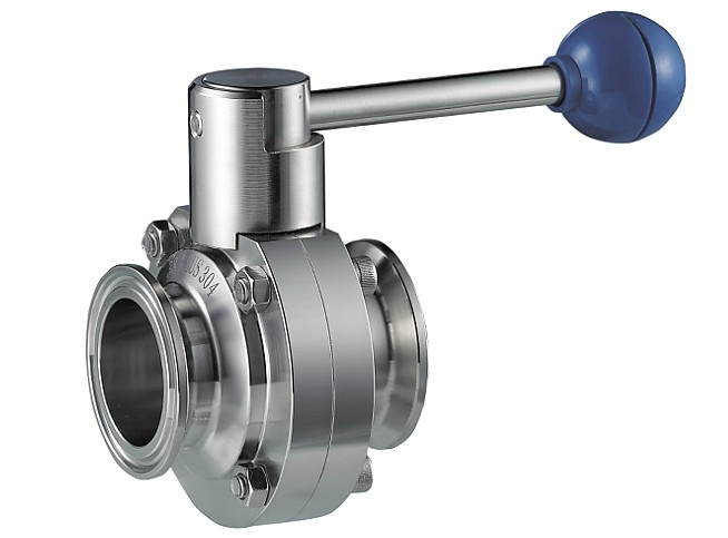 3A Stainless Steel Clamped Butterfly Valve (MSNV06)